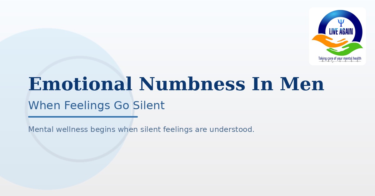 Emotional Numbness In Men